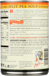 Amys, Soup Split Pea Low Sodium Organic, 14.1 Ounce