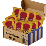 Savory Snack Mix - 21 Count Bulk Box of Individually Wrapped Snack Mix Packs (1.75 oz Each) - Assembled by Bussin Boxes