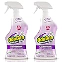 OdoBan Ready-to-Use Disinfectant and Odor Eliminator, Set of 2 Spray Bottles, 32 Ounces Each, Lavender Scent