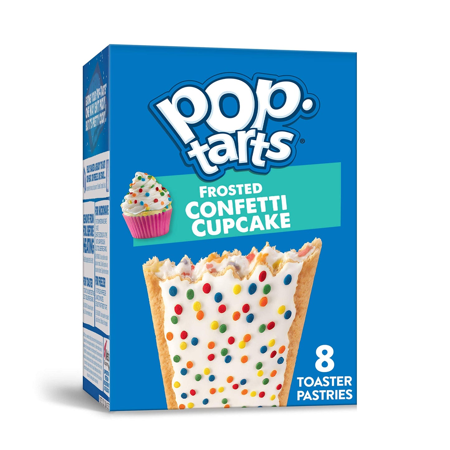Pop-Tarts, Breakfast Toaster Pastries, Frosted Confetti Cupcake, Proudly Baked in the USA, 13.5oz Box (4 Count)