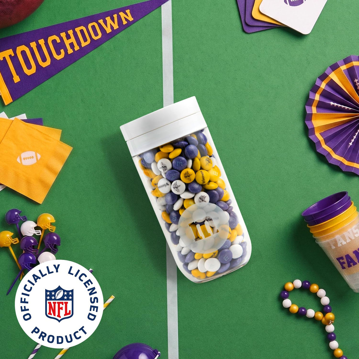 M&M'S NFL Minnesota Vikings Milk Chocolate Gift Jar, 12.7 oz