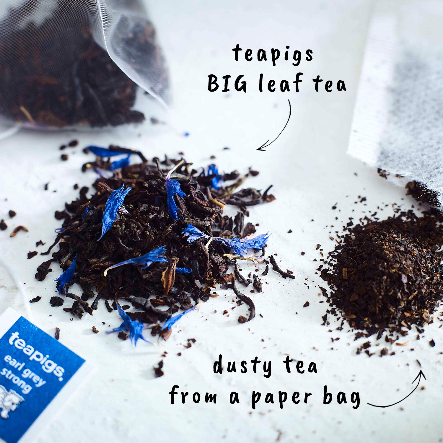 Teapigs Earl Grey Strong Tea Made With Whole Tea Leaves, Natural Ingredients, Non-GMO, Bold Bergamot Flavor – 50 Count (1 Pack of 50 Teabags)