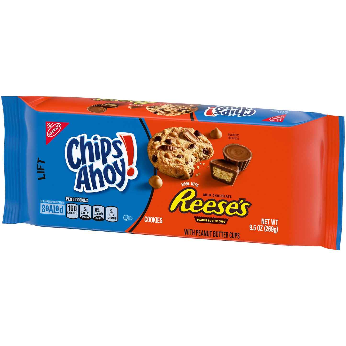Chips Ahoy! Chewy Chocolate Chip Cookies with Reese's Peanut Butter Cups, 9.5 OZ