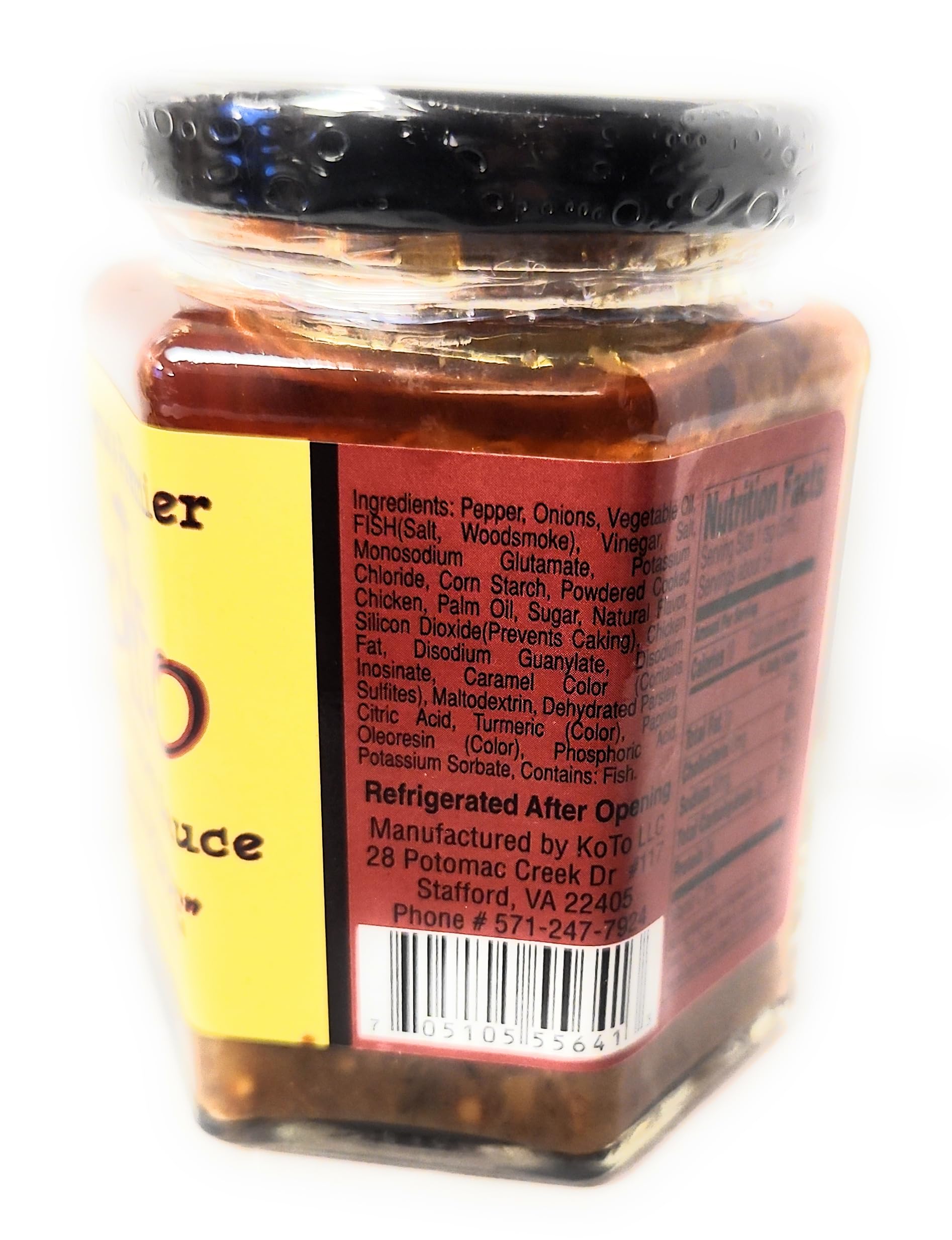 Koto Fried Pepper Sauce "Mild Peppe" 9oz.