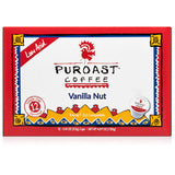 Puroast Low Acid Coffee, Single Serve Pods, Vanilla Nut, Medium Roast, High Antioxidants & High pH, No Bitter Aftertaste, Reduced Heartburn & GERD