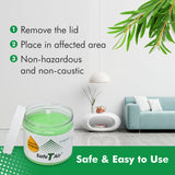 Safe T Air Tea Tree Oil Air Freshener Gel - Natural Odor Eliminator for Car, Home & Bathroom - Removes Smoke, Pet & Musty Odors - Long Lasting