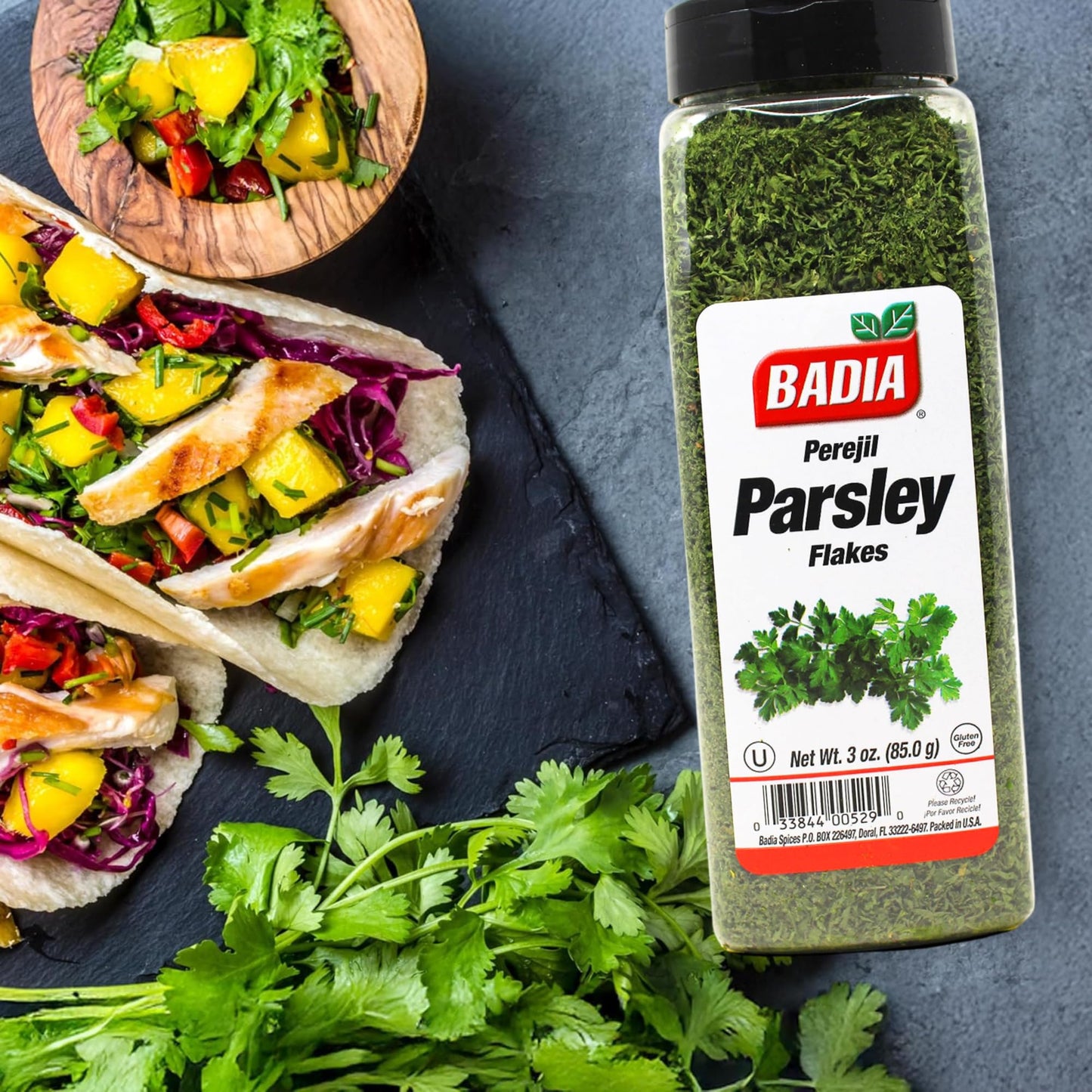 Badia Parsley Flakes, 3 oz - Fresh Aromatic Herb for Cooking, Garnishing & Seasoning