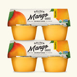 Golden Farms Mango Cups, Single Ingredient Healthy Snacks (Pack of 4), 100% Pure Fruit, No Added Sugar, Vegan, Gluten-Free, Kosher, Organic 4oz Fruit