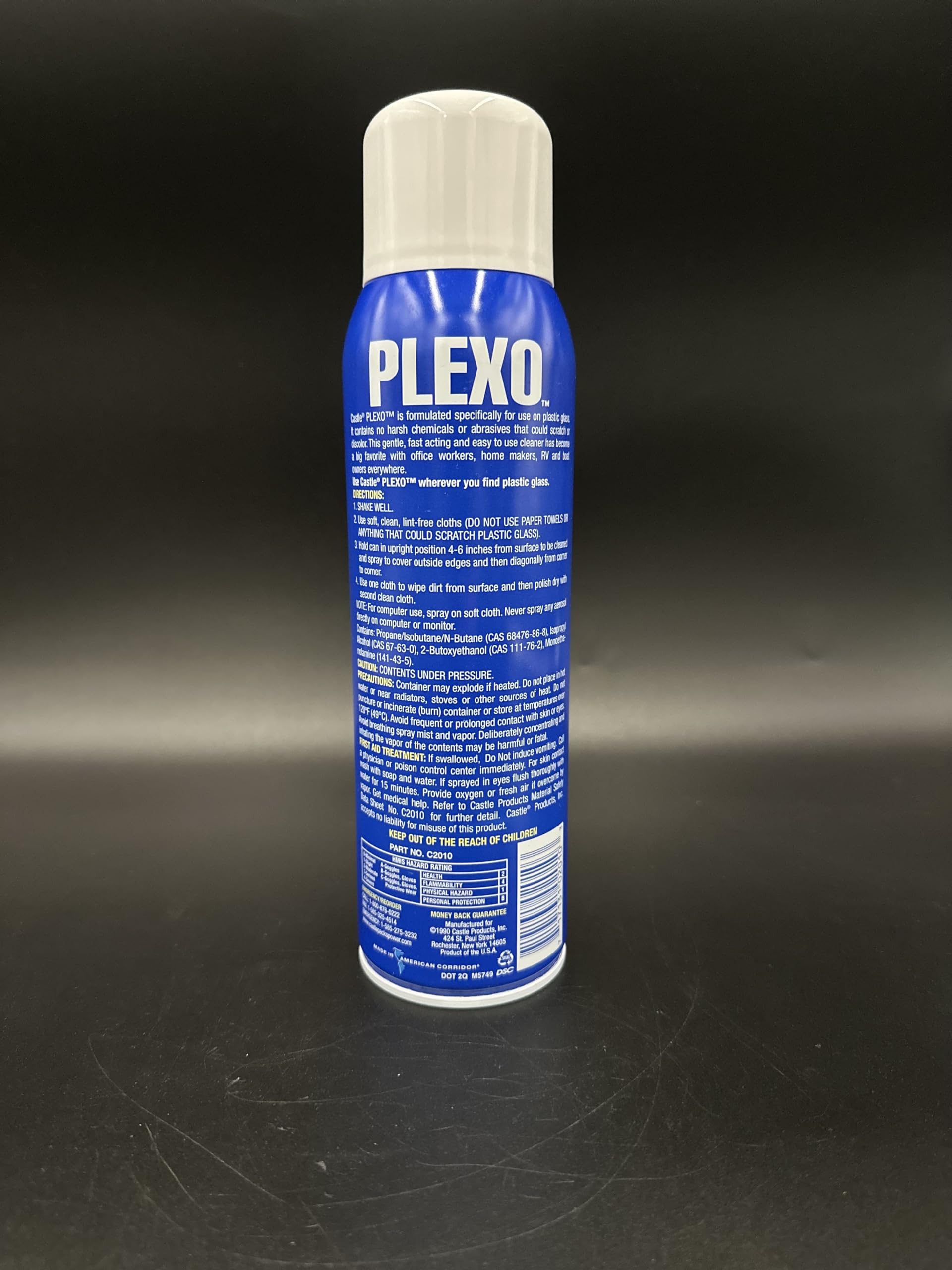 Castle Plexo Anti-Static Plastic Glass Cleaner, 17.75 oz