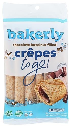 Bakerly, Crepe Chocolate Filled, 1.13 Ounce, 6 Pack