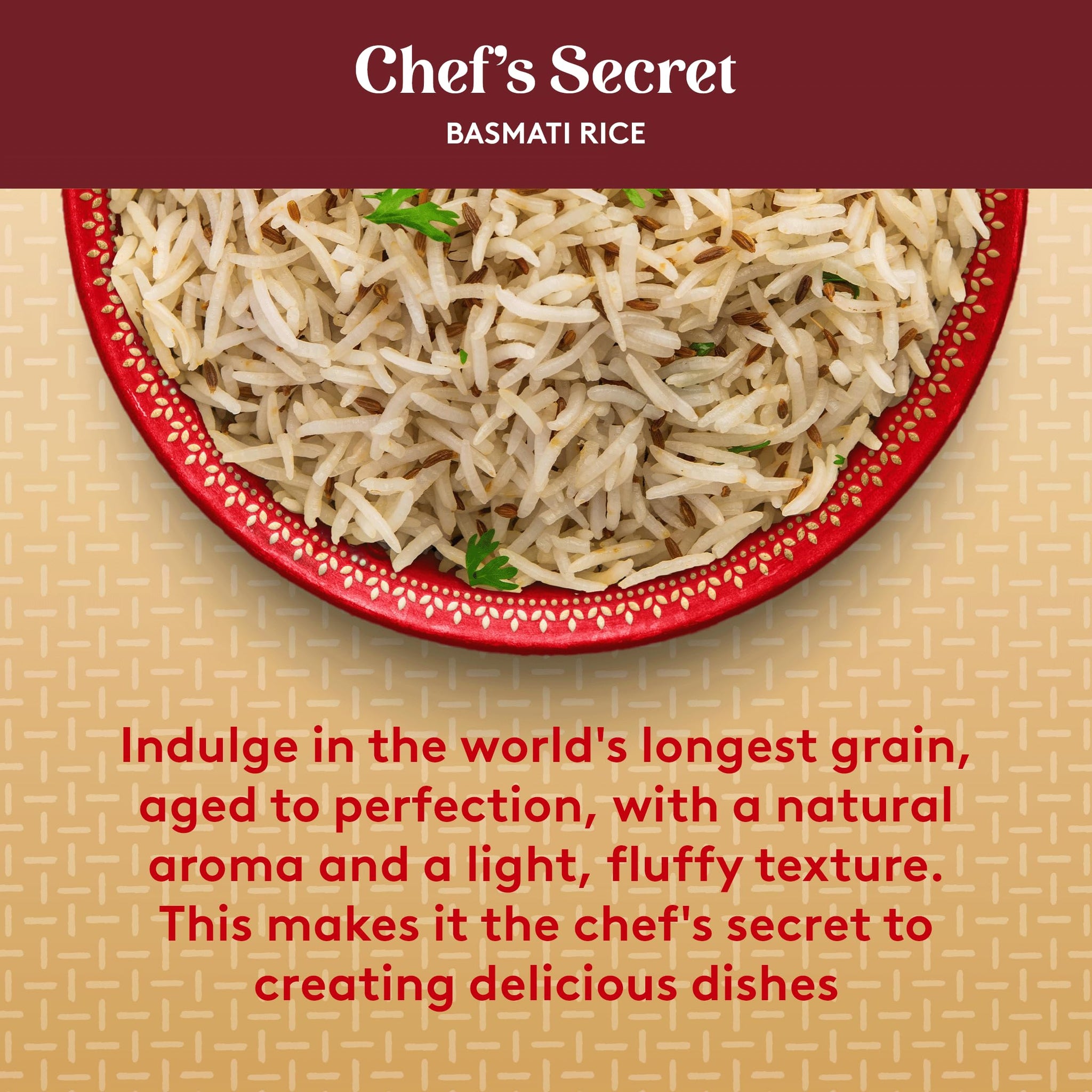 Royal Chef's Secret Basmati White Rice - Premium Extra Long Grain Rice - 10 lb Bag - Perfect for Biryanis, Pilafs, Pulao & Curries - Cook in Microwave or on Stove Top
