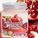 Pomegranate Powder 10oz, Fruit Powder with Intense Tangy Flavor - for Smoothies, Drinks & Baking - Resealable Canister, 280g