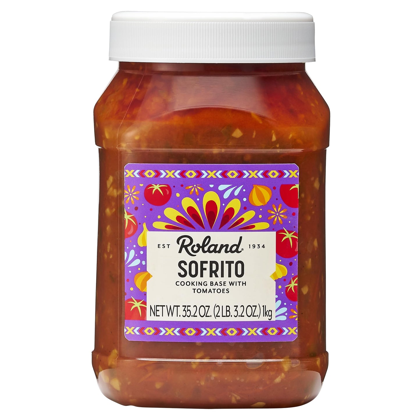 Roland Foods Sofrito Cooking Base with Tomatoes, Specialty Imported Food, 35.2 Ounce, Pack of 1
