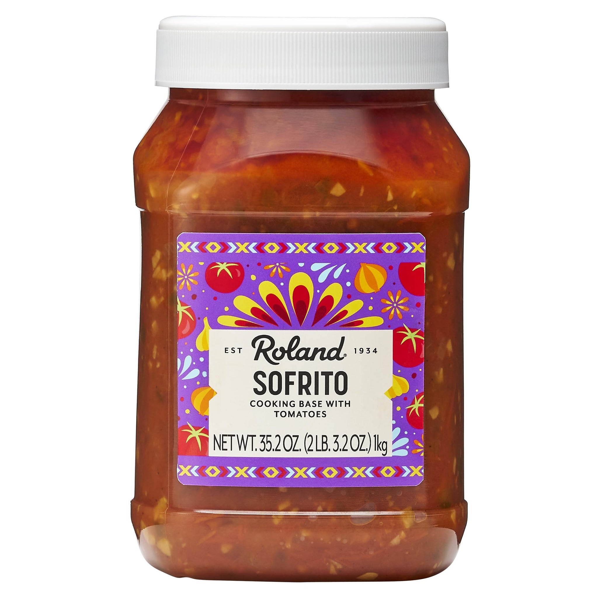 Roland Foods Sofrito Cooking Base with Tomatoes, Specialty Imported Food, 35.2 Ounce, Pack of 1