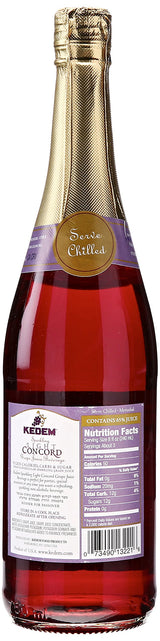 Kedem Light Sparkling Grape Juice, 25.4 oz
