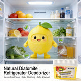 Diatomaceous Earth Gel Refrigerator Deodorizer, More Effective than Activated Charcoal and Baking Soda, Nature-Based Fridge Deodorizer, Eliminates