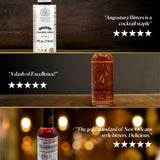 Bitters Triple Play Cocktail Bitters for Old Fashioned Cocktails Gift Set-Angostura Aromatic 4oz, Peychauds Aromatic 5oz, Regans Orange No 6 5oz