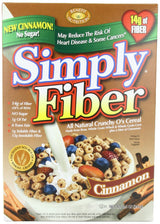 Simply Fiber Crunch O's Cereal, Cinnamon, 8.5 Ounce (Pack of 6)