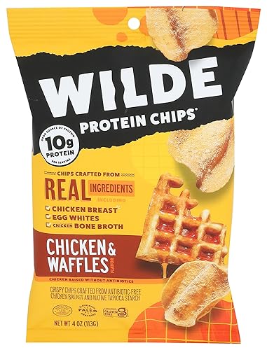 WILDE BRANDS Chicken Chips Chicken and Waffles, 4 OZ
