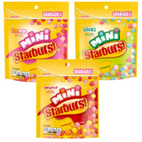 Mini 3 Assorted Flavors Stand Up Pouch Unwrapped, 8 Ounce (Pack of 3), Orignal, Sours & FaveReds