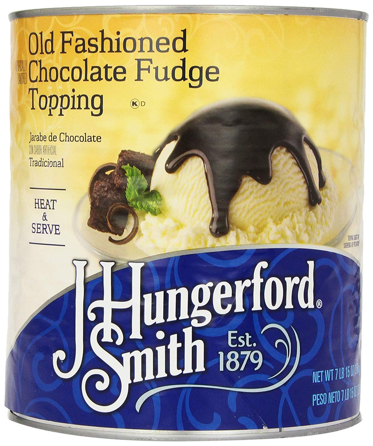 J. Hungerford Smith - Fudge Topping - 8 LB 10 OZ Can
