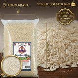 LaPlaineDuNord Jasmine Rice | Premium Quality Haitian Rice | Non-GMO - Gluten-Free Rice | Diabetic Friendly, Superior Taste & Sweet Fragrant | Suitable for Daily Healthy Cooking (3.5lbs)