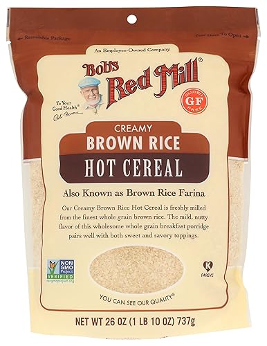Bob's Red Mill Creamy Rice Farina Hot Cereal, Brown, 26 Ounce