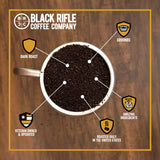 Black Rifle Coffee Company Murdered Out, Extra Dark Roast Ground Coffee, 12 OZ Bag