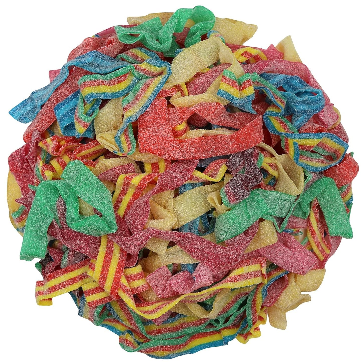 Smarty Stop Sour Every Flavor Mixed Gummy Belts Candy 1 Pound (Blueberry, Apple, Mango, Watermelon, Cherry)