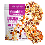 Sunkist® Energy Boost Trail Mix - Fruit and Nut Mix, Low Sodium, Gluten Free Snack with Papaya, Walnuts, Coconut, Almonds, Banana Chips, Cranberries