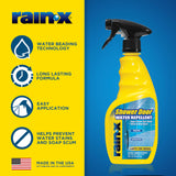 Rain-X 630542 Shower Door Water Repellent, Protects Glass Shower & Doors From Soap Residue And Hard Water Stains Leaving Your Bathroom Beautiful (Pack