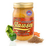 Spicy Hot Dog and Sausage Relish - Slawsa Gourmet Cabbage Topping with Real Ingredients | 17.8 oz | Gluten-Free, Vegan, All-Natural