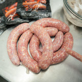 Bearded Butchers Mushroom & Swiss Bratwurst DIY Kit - Brats with Seasoning, Swiss Cheese, Mushroom Bits & 32mm-35mm Natural Hog Casings - Great