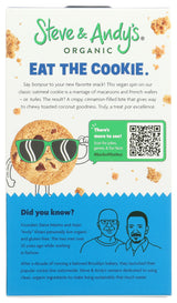 Steve & Andy'S, Cookies Oatmeal Coconut Organic, 6.3 Ounce