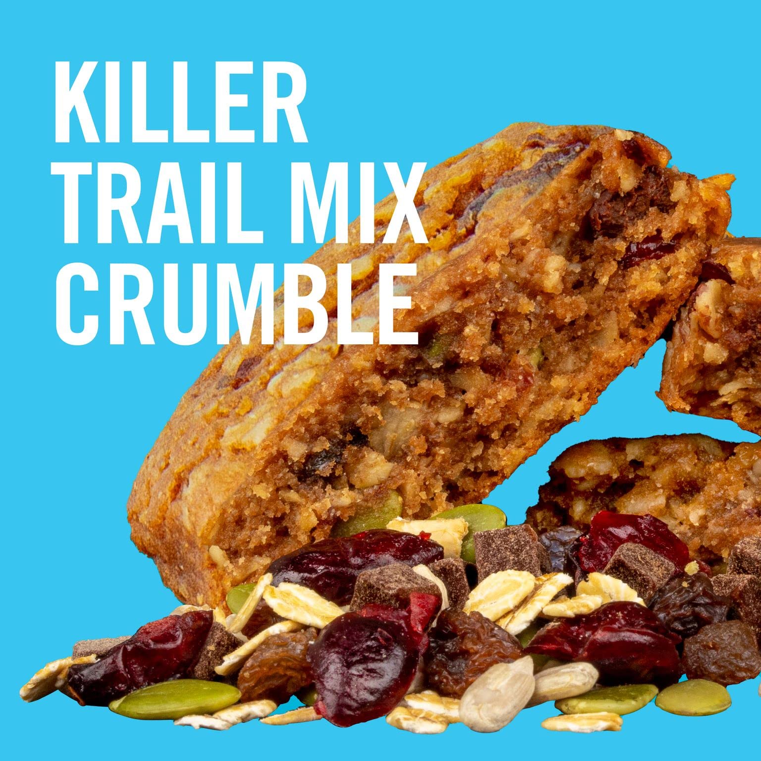 Dave's Killer Bread Trail Mix Crumble Organic Snack Bars, 4 Individually Wrapped Snack Bars
