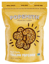 Popsmith - 28oz Pouch Yellow Popcorn Kernels for Popping - Grown in USA, Non-GMO, Vegan, and All-Natural - Unpopped Popcorn Kernels for Stovetop