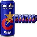 Ciclon Original Energy Drink - 24 Pack, 10 fl oz Cans - Smooth Refreshing Taste with 95mg Caffeine, B Vitamins & Taurine - No Preservatives, Premium