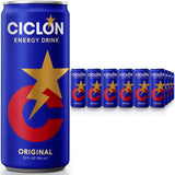 Ciclon Original Energy Drink - 24 Pack, 10 fl oz Cans - Smooth Refreshing Taste with 95mg Caffeine, B Vitamins & Taurine - No Preservatives, Premium