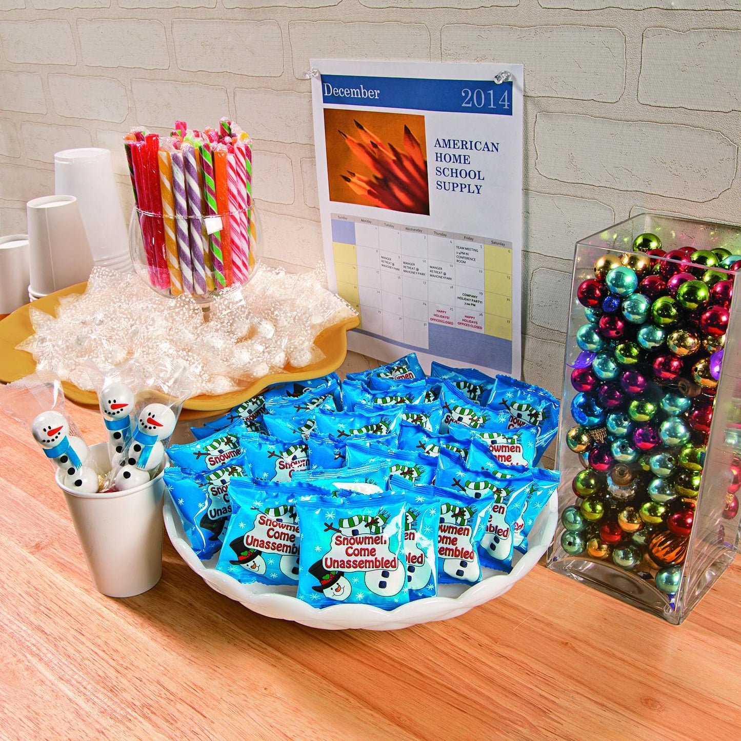 Fun Express Mini Marshmallows for Hot Chocolate - 54 Individual Packets Vanilla Marshmallow Candy | Hot Cocoa Bar Supplies & Toppings for Christmas
