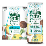 Maison Perrier Chic Pina Fizz, Pineapple and Coconut Flavored Sparkling Beverage, Mocktail, 4PK