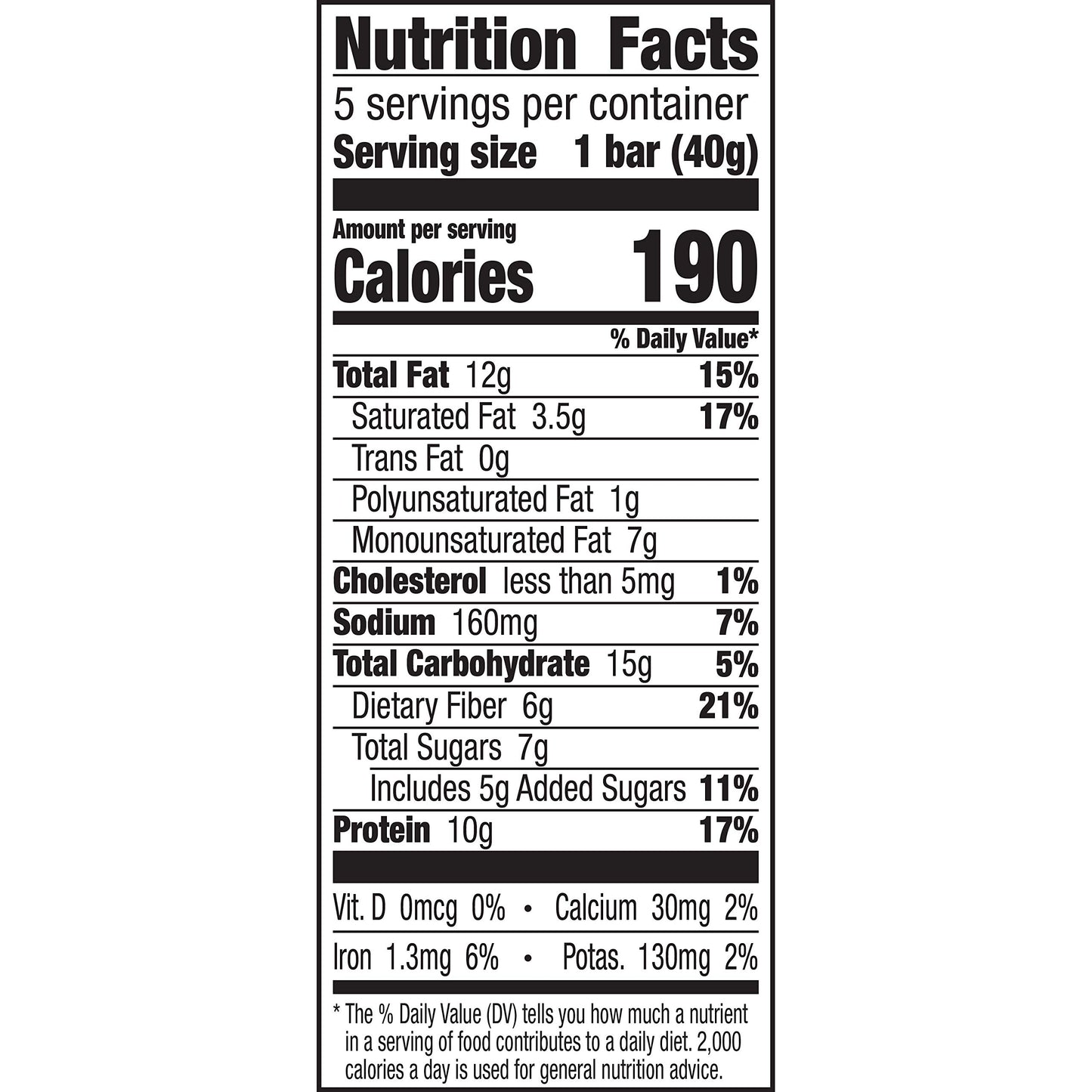 Nature Valley Protein Chewy Snack Bars, Peanut Butter Dark Chocolate, 5 Bars, 7.1 oz