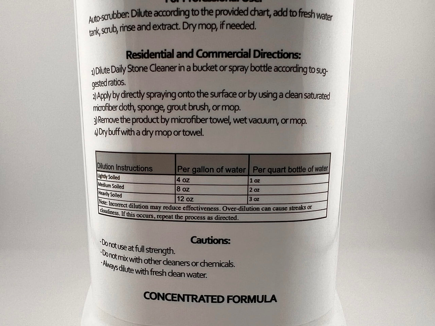 A Clean Story Marble and Granite Daily Stone Cleaner (Neutral Cleaner - Ph7) 1-Gallon Concentrate Formula - makes up to 32 gallons