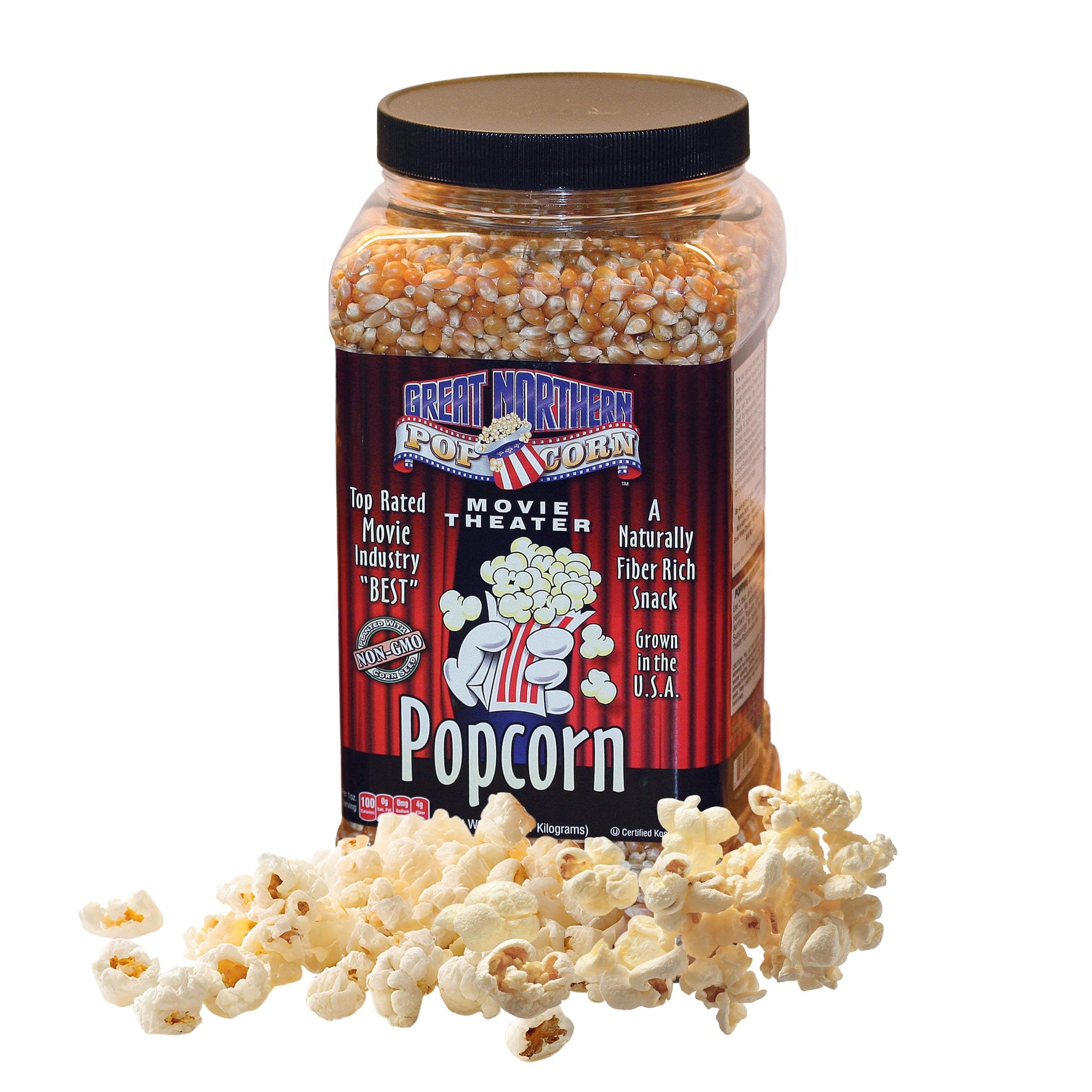 Yellow Popcorn Kernels Bulk Resealable 7lb Jug - Non-GMO Premium Gourmet Popcorn Kernels for Popping in Microwave, Stovetop, or Machine by Great