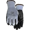 Watson Gloves, #337 - Stealth Hybrid, Sustainable Water Resistant Work Glove with Crinkle Latex Palm (1 Pair, Medium)