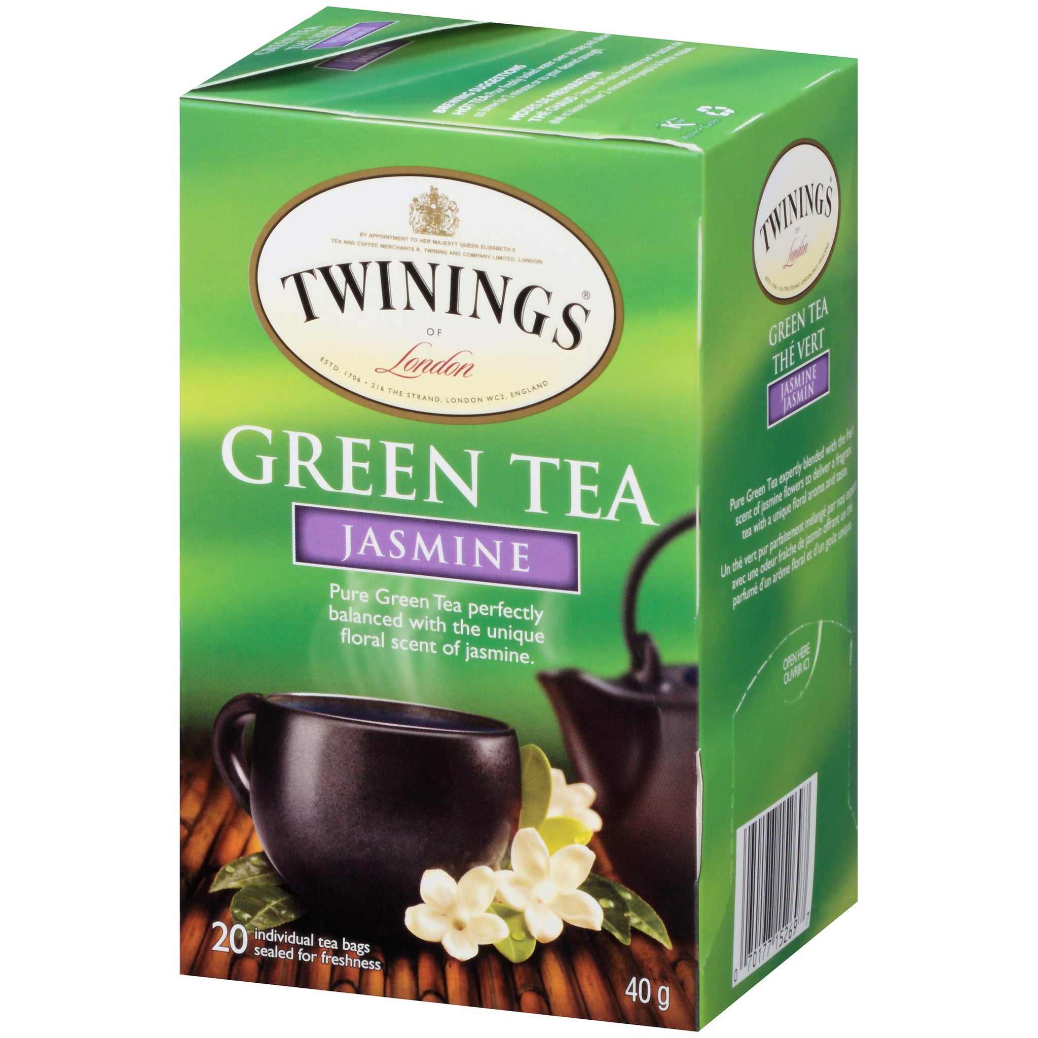 Twinings Jasmine Green Tea - 20 Tea Bags (Pack of 6)