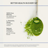 Blueprint Bryan Johnson Matcha Powder - Ceremonial Grade Japanese Matcha - Green Tea for Energy & Focus - Natural Caffeine, Antioxidant-Rich - 30mg