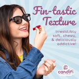 Candifi Dye Free Candy (8 oz) - BerryFish Gummy Fish Candy - Non GMO - Berry Flavored Swedish Style Fish Gummies Made with Only Natural Colors