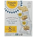 Simple Mills, Fine Ground Sea Salt Crackers Snack Pack, 8 Count, 0.8 Ounce