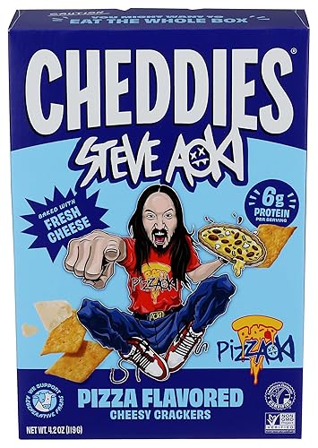 Cheddies Pizza Cheesy Cracker, 4.2 OZ