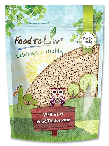 Food to Live Sunflower Seeds, 1 Pound - Non-GMO Verified, Kernels, No Shell, Kosher, Raw, Vegan, Sirtfood, Bulk